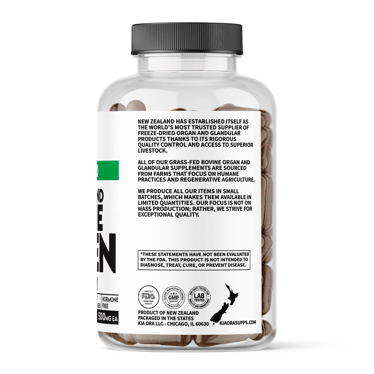 Grass-Fed Bovine Spleen – Heme Iron & Immune Support | Pure Freeze-Dried Organ Supplement for Blood Health & Vitality