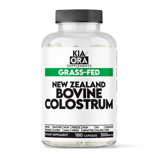 Grass-Fed Bovine Colostrum Supplement – Immune, Gut & Recovery Support | High IgG. 180ct