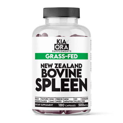 Grass-Fed Bovine Spleen – Heme Iron & Immune Support | Pure Freeze-Dried Organ Supplement for Blood Health & Vitality
