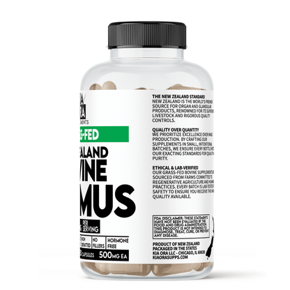 New Zealand Bovine Thymus | 90 Capsules