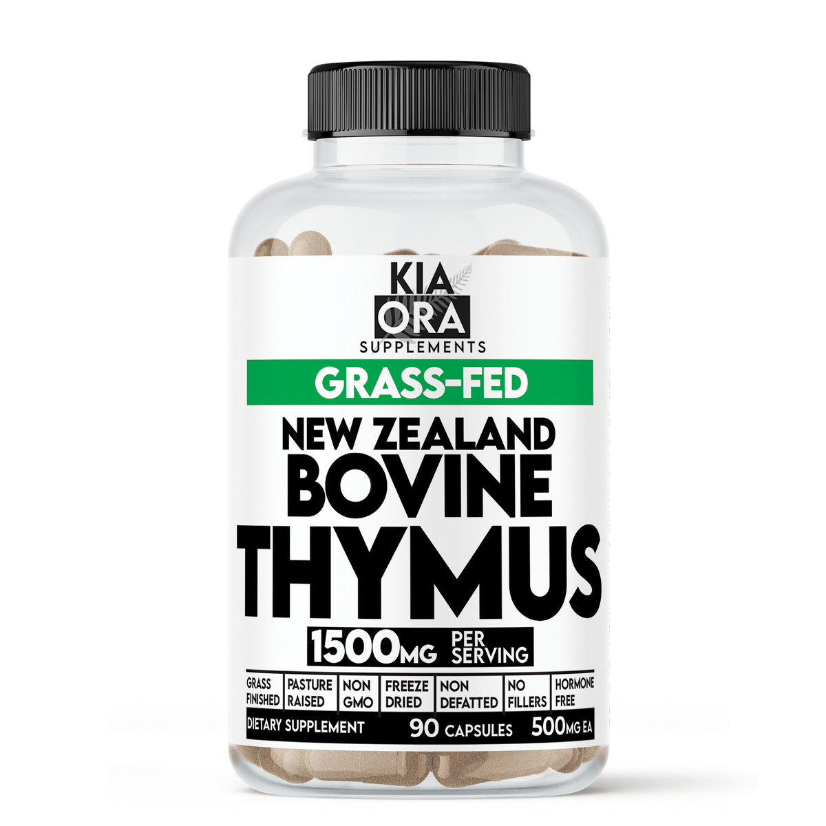 New Zealand Bovine Thymus | 90 Capsules