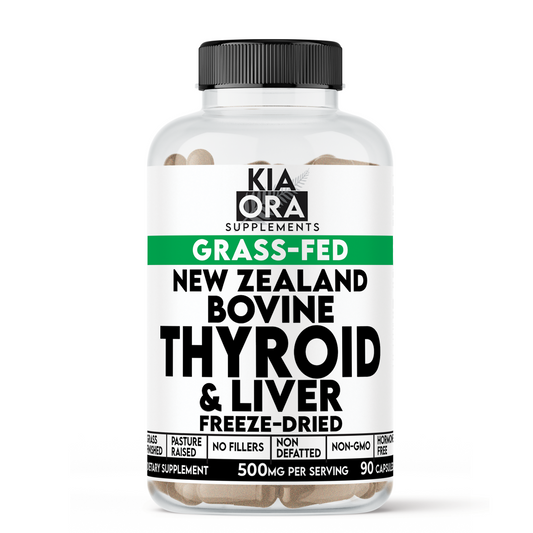 New Zealand Bovine Thyroid + Liver | 90 Capsules