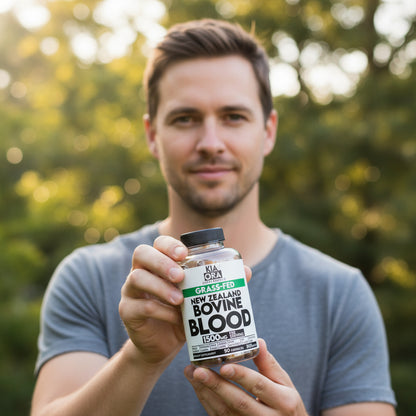 Grass-Fed Bovine Blood | Single Ingredient Freeze-Dried Whole Organ Supplement | 90 Capsules
