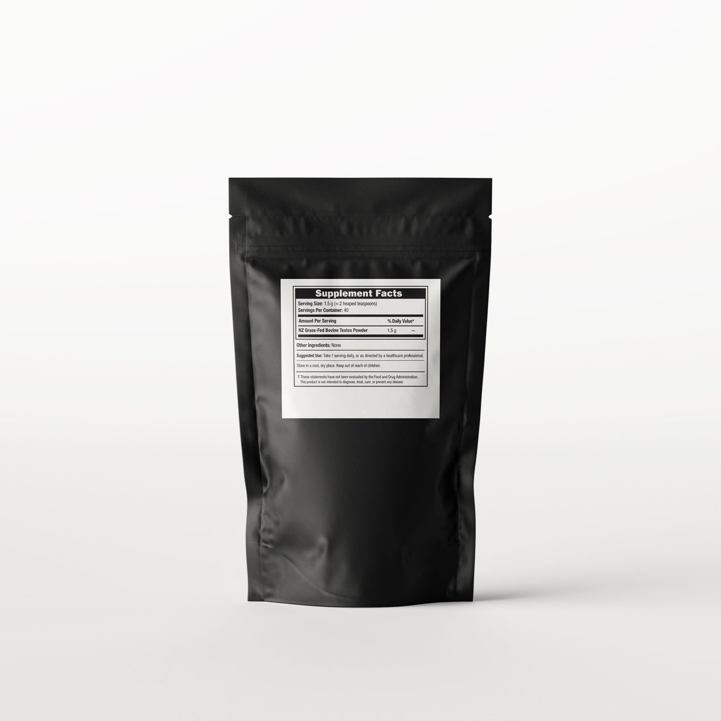 New Zealand Grass-Fed Bovine Testes Powder | Freeze-Dried Orchic Supplement | 60g
