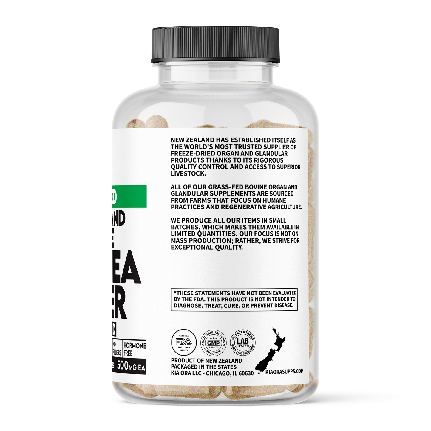 Grass-Fed Bovine Trachea & Liver – Joint, Skin & Immune Support | Natural Source of Collagen, Vitamin A & Glycosaminoglycans. 180ct